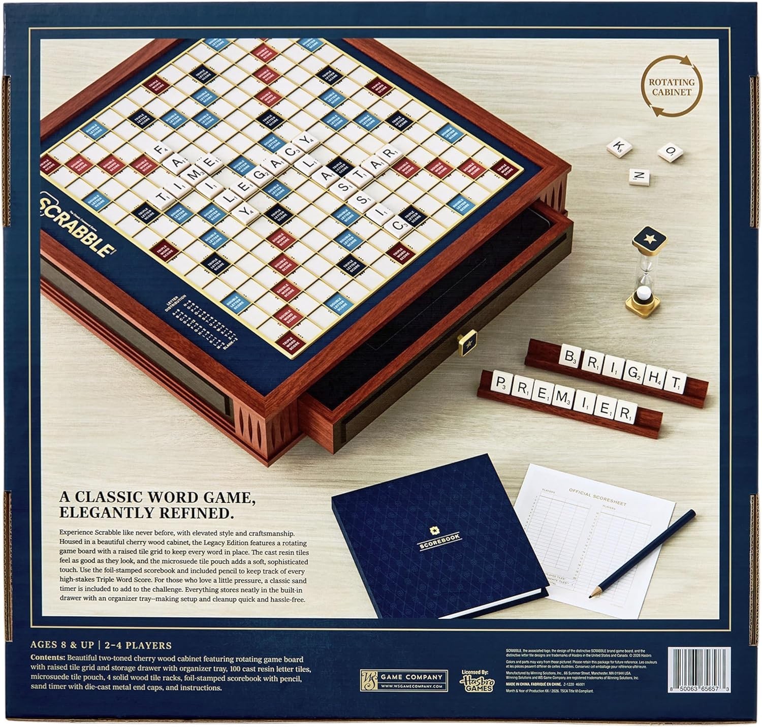 WS Game Company Scrabble Legacy Edition Board Game
