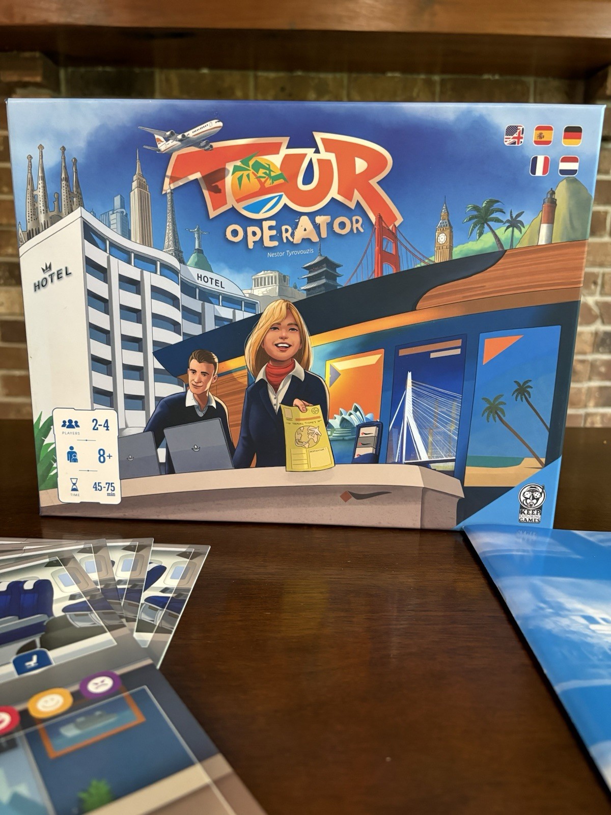 Tour Operator Board Game NEW! Open Box Keep Exploring Games Sealed Pieces