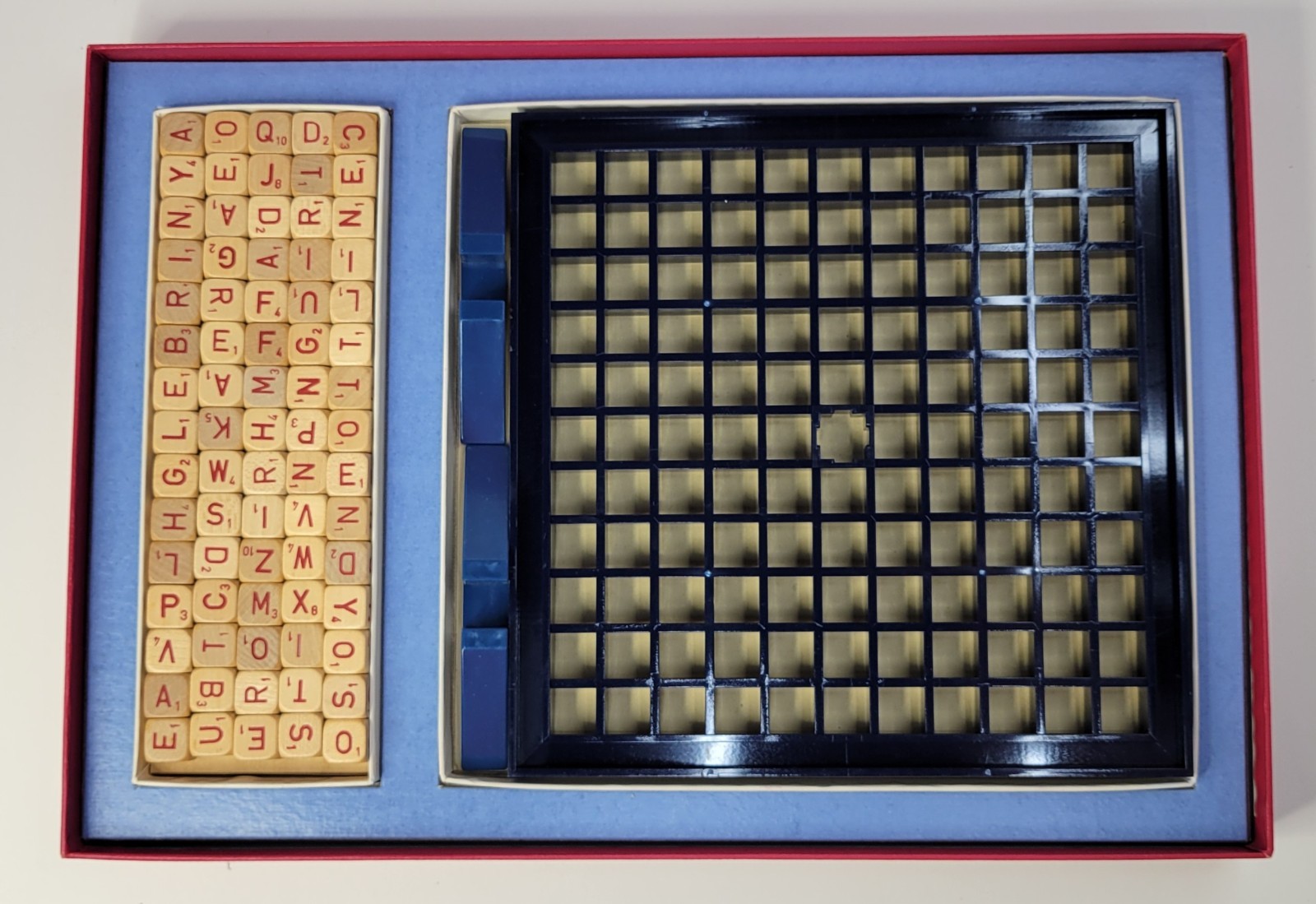 1966 Selchow & Righter Co Scrabble Brand RSVP 3D Crossword Game Complete