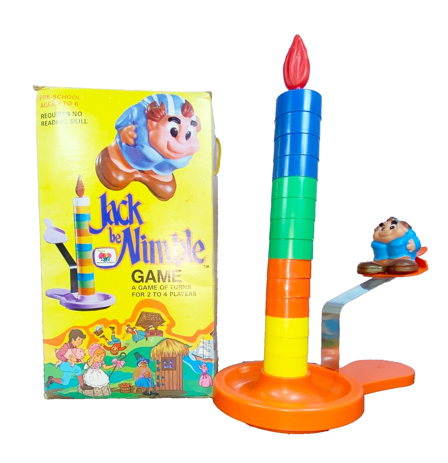 Schaper Game Jack Be Nimble Game Preschool Learning Cootie Company 1974 Vintage