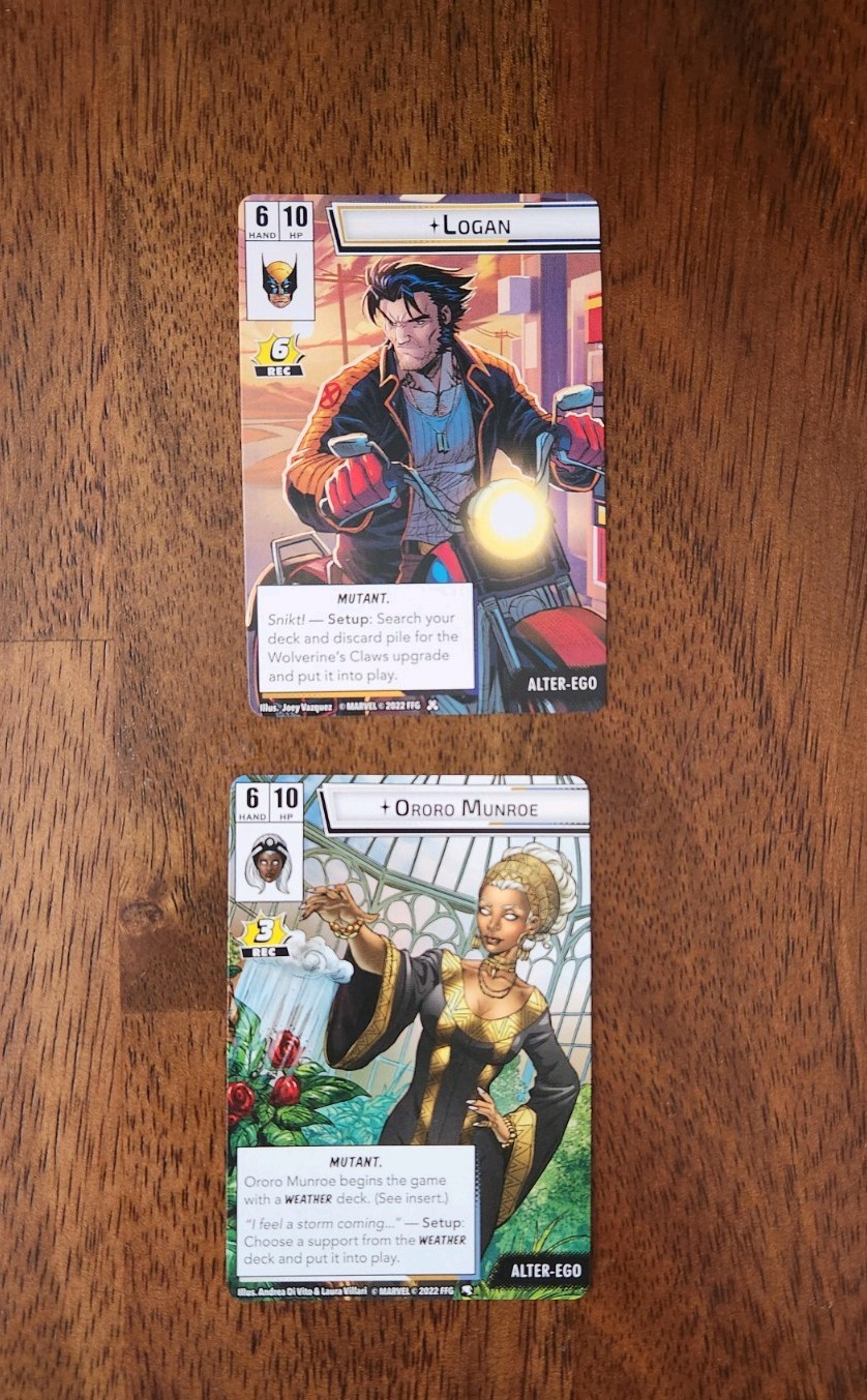 Marvel Champions Mutant Genesis X-Men Hero Promo Cards