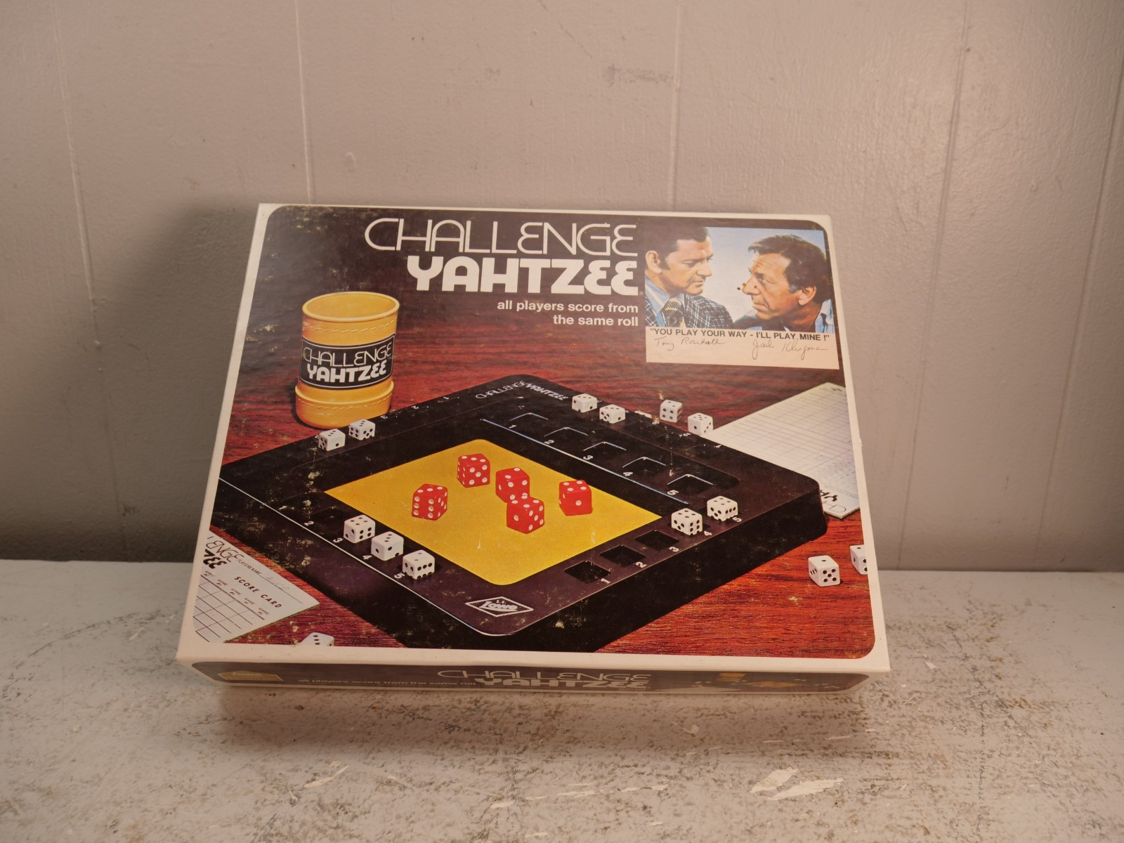 Lot of 4 Vintage Board Games Yahtzee Triple Challenge Spare Time Bowling