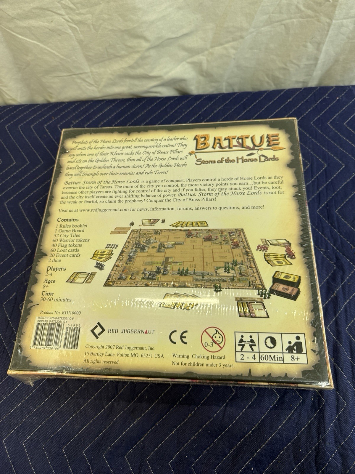 BATTUE: STORM OF THE HORSE LORDS BOARD GAME *NEW!* RED JUGGERNAUT