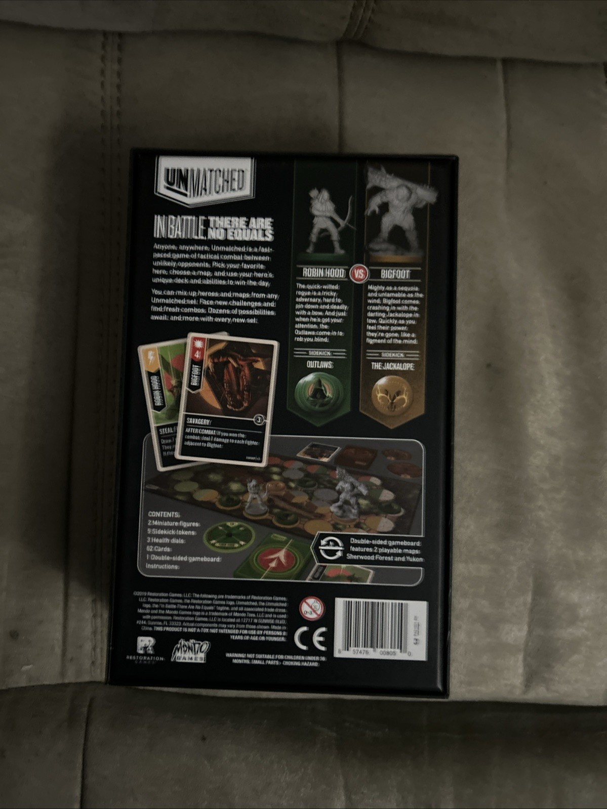 Restoration Games Robin Hood Vs. Bigfoot Game Board – Box Only