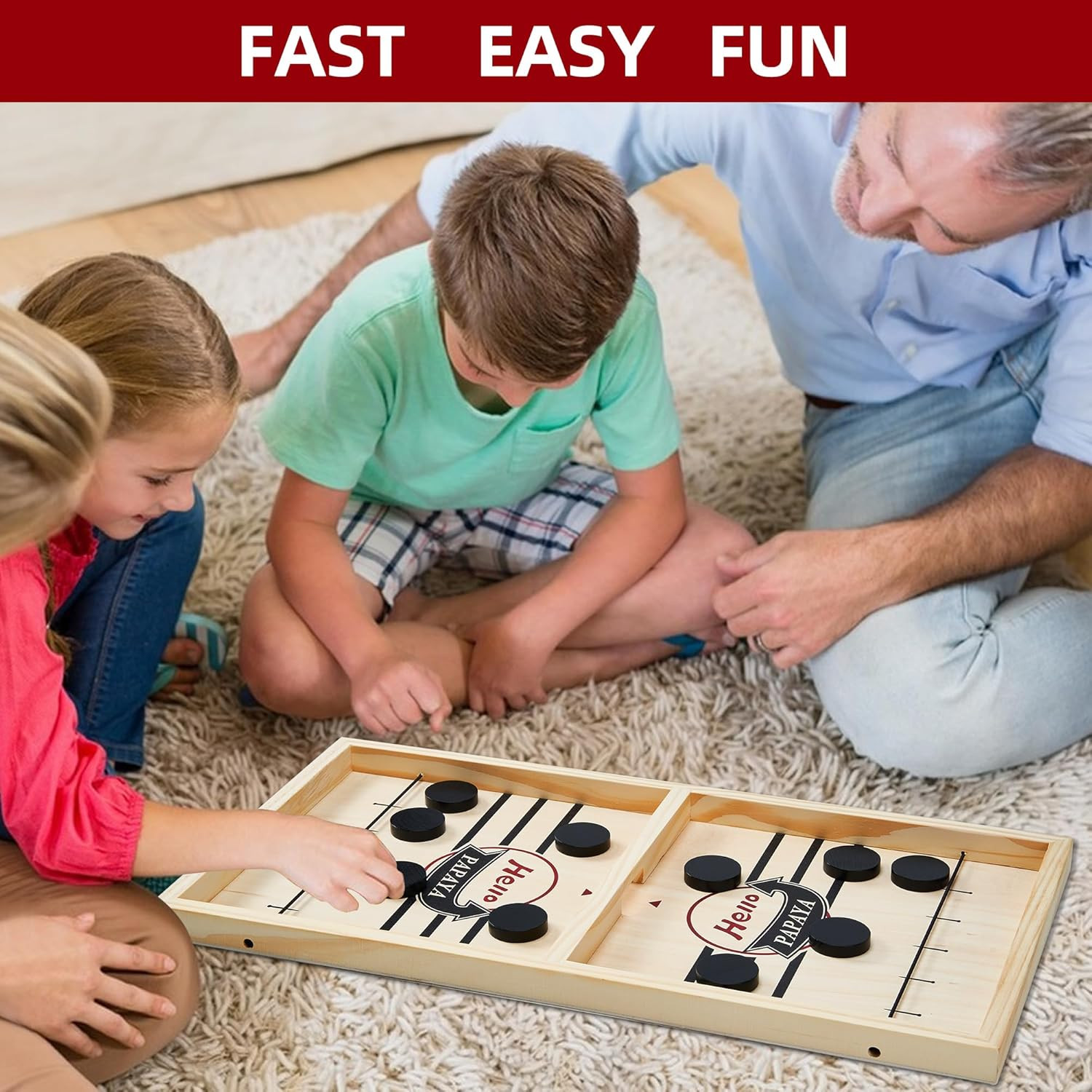Fast Sling Puck Game – Test Your Speed and Accuracy with This Fast-Paced Wooden