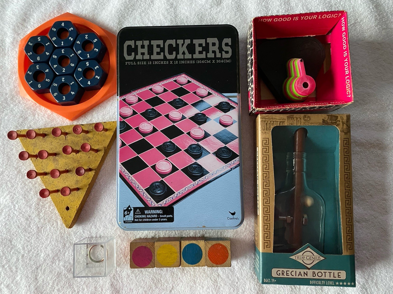 Nice Lot of 7 Vintage Games & Brain Teasers. See Photos & Descriptions.