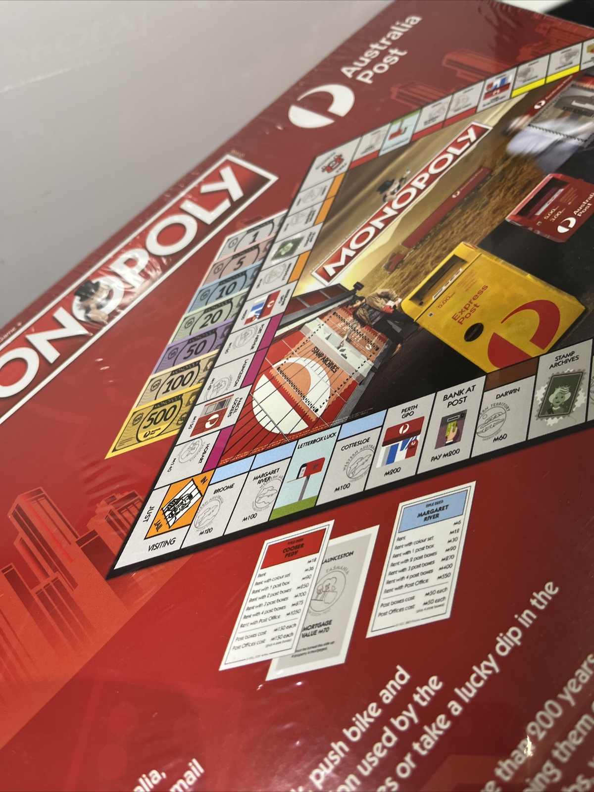 Monopoly Australia Post Fast Dealing Property Trading Game Age 8+ Brand New