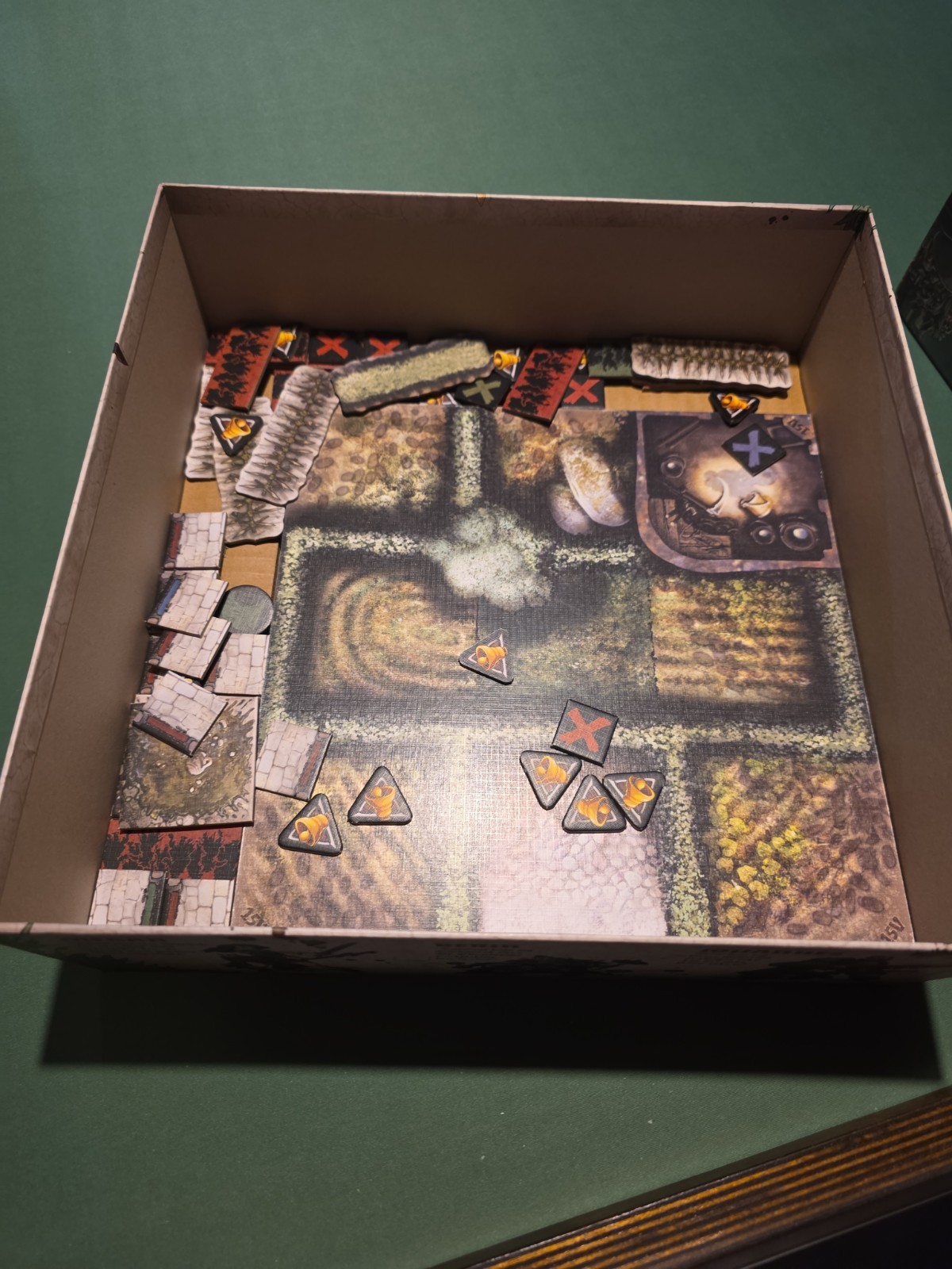 Zombicide Green Horde – Spawn In Shrink – One Sheet Of Unpunched Tokens