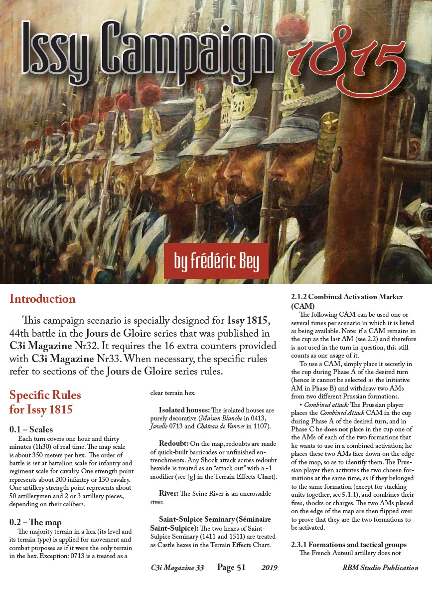 Magazine Nr33 Waterloo Campaign 1815 by C3i – SEALED