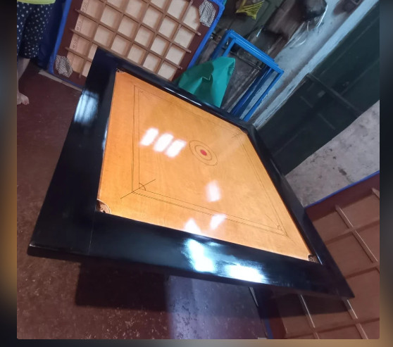 35 inch Cut Pocket Carrom board waterproof Wooden & Play Professional full Size