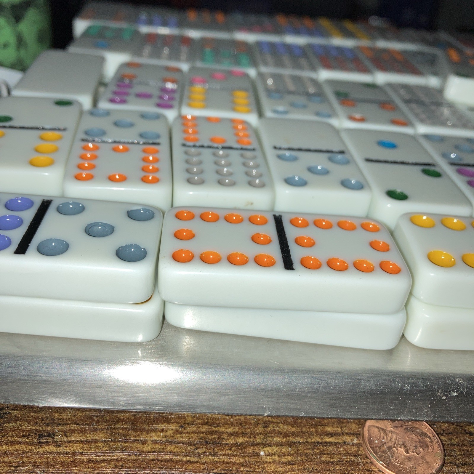 Cardinal Double 12 Dominoes Mexican Train & Original LCR Left Center Right Game