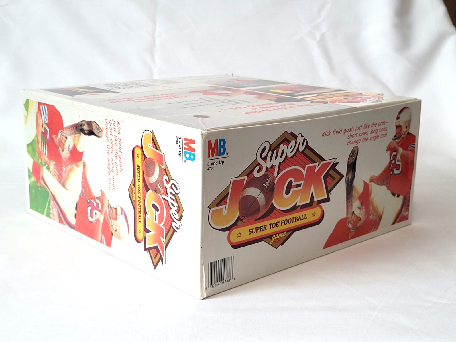Vintage Milton Bradley Super Jock Super Toe Football Game 1986 – Works – CIB