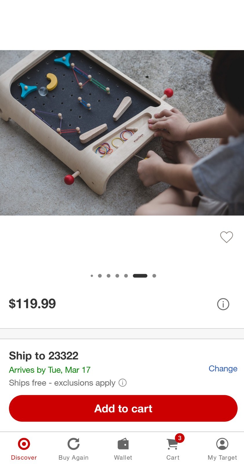 Plan Toys Pinball Ages 3+ 1 player Sustainable Wooden Montessori STEAM Perfect