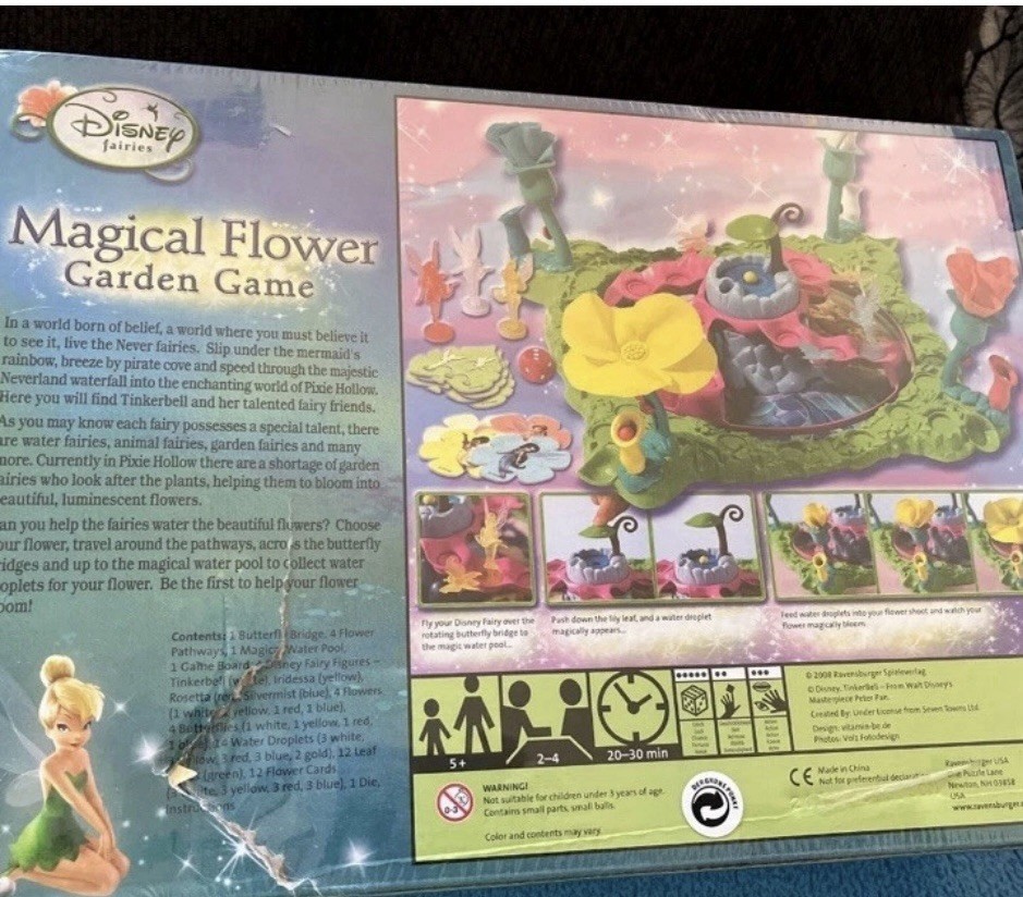 Disney Fairies Magical Flower Garden Game 2007 NEW