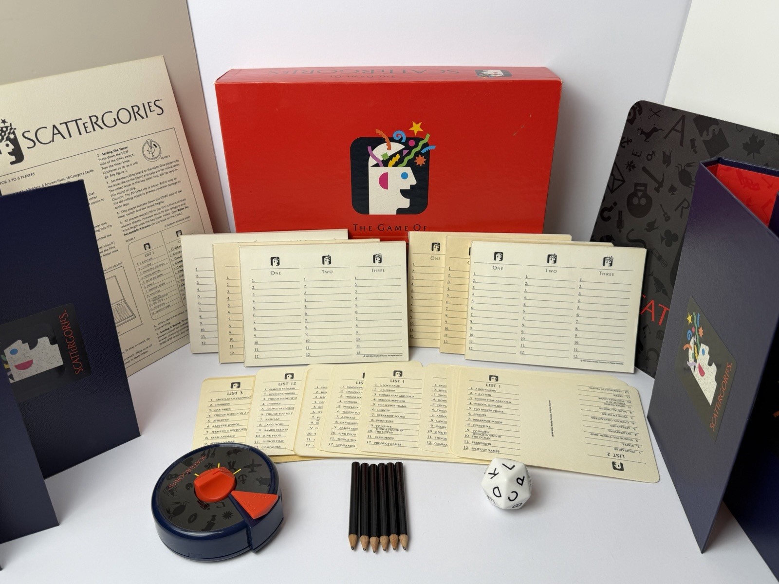 The Game Of Scattergories 1988 COMPLETE – Milton Bradley