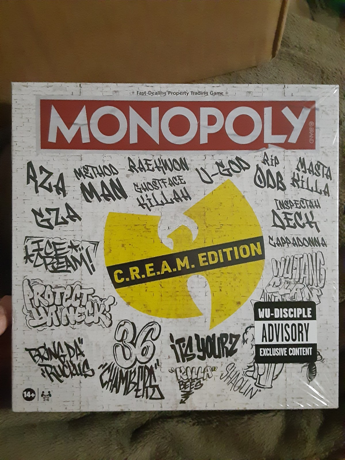 Wu Tang Official Monopoly Cream Edition Board Game Brand New!