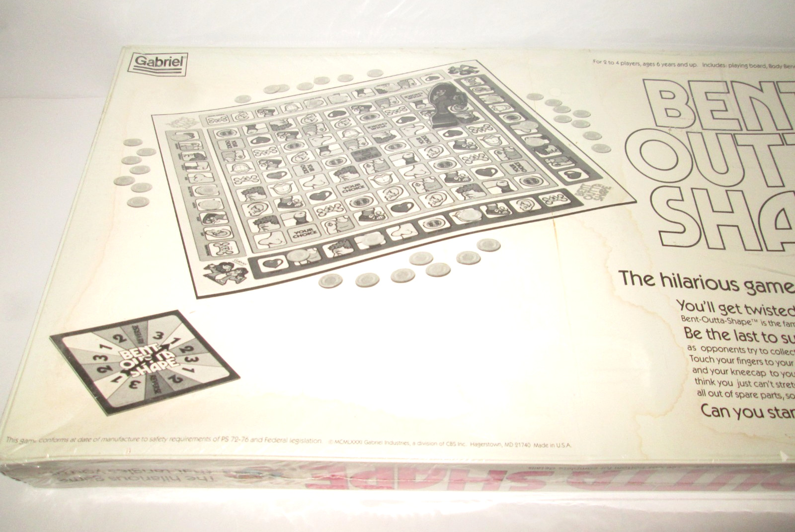 Bent Outta Shape Board Game 1981 Gabriel Sealed