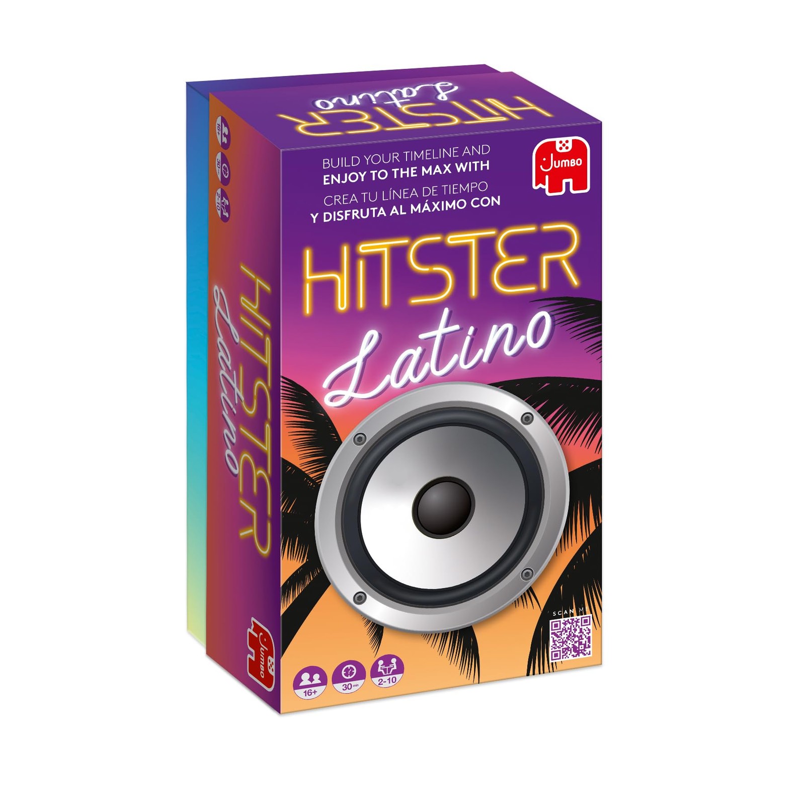 Jumbo Hitster Latino, Fun Music Quiz Card Game, 210 Players 300 Latin Music…