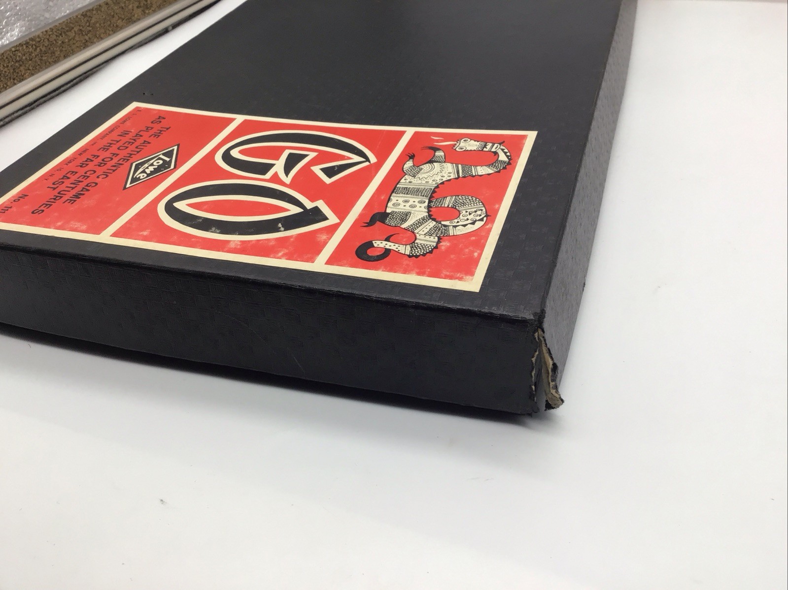 Vtg 1950s Lowe No. 111 Go Game Folding Board B&W Stones Pre-owned Nice FREE SHIP