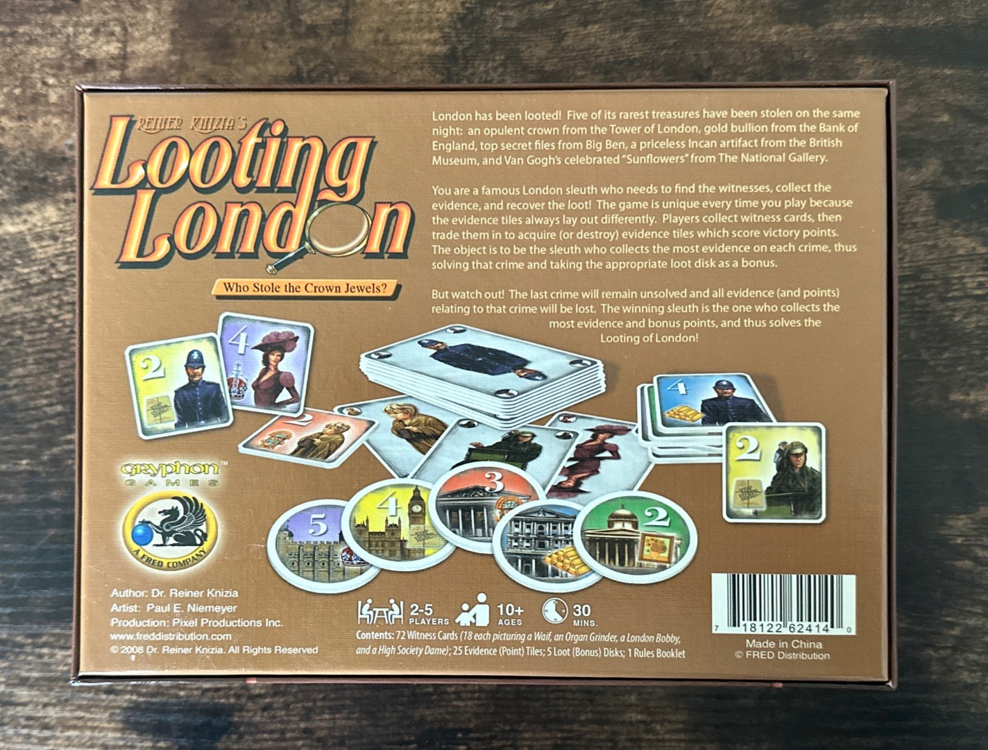 Looting London Card Game Eagle-Gryphon Games Open BX BRAND NEW ABU Games see Pic
