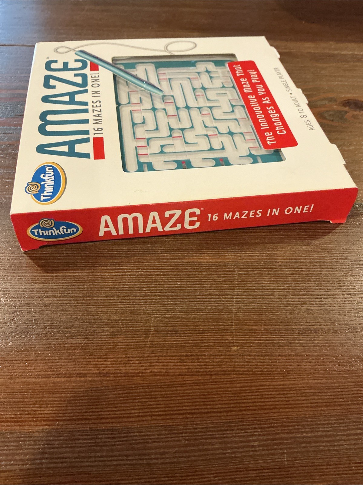 Think Fun Amaze Game 16 Mazes in One Puzzles Age 8+ Memory Logic Mensa Kids