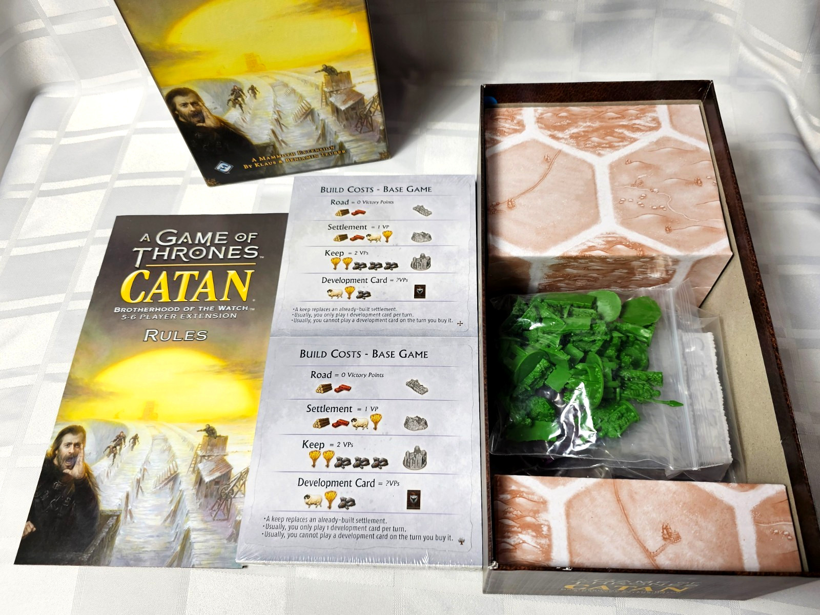 CATAN GAME OF THRONES BROTHERHOOD OF THE WATCH MAMMOTH EXTENSION BOARD GAME