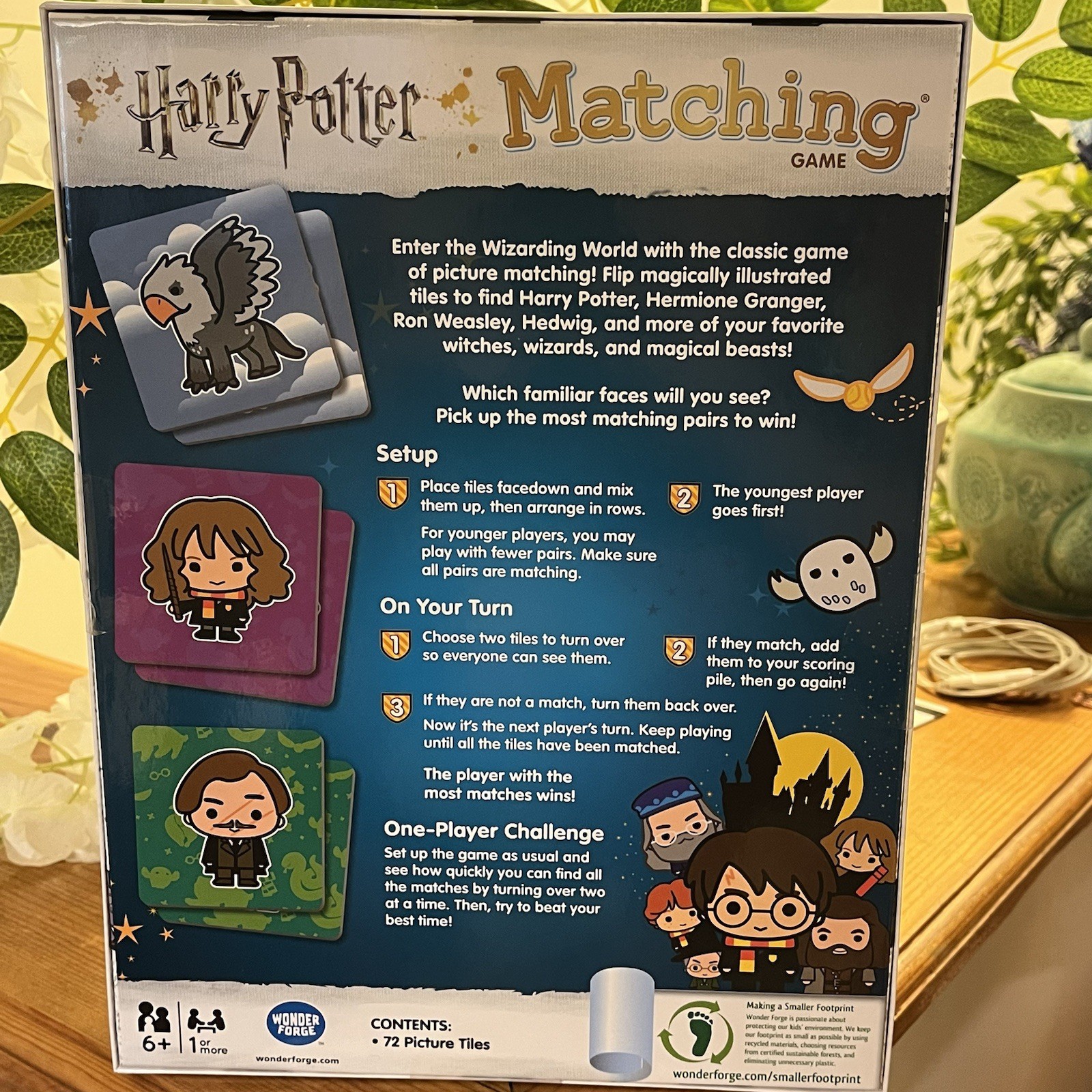 Harry Potter Matching Game Ages 6+ for 1 or more players by Wonder Forge New