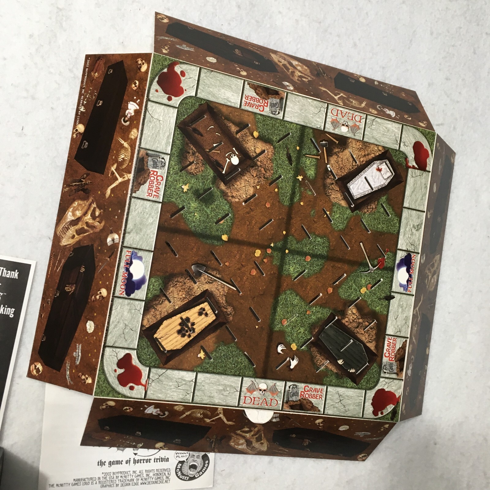 Goth The Game Of Horror Trivia Board Game 2002 Cult Halloween