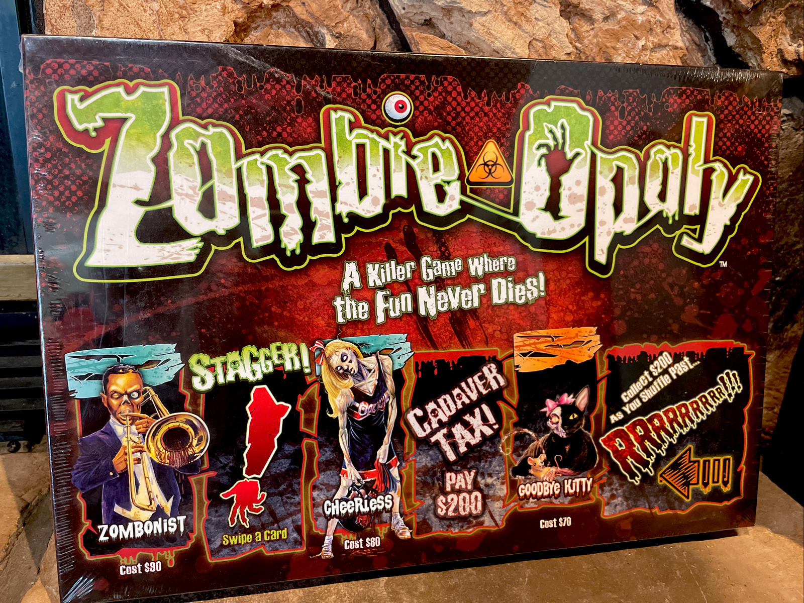 NEW Sealed Zombie Opoly (Monopoly) Board Game Scary Spooky Fun
