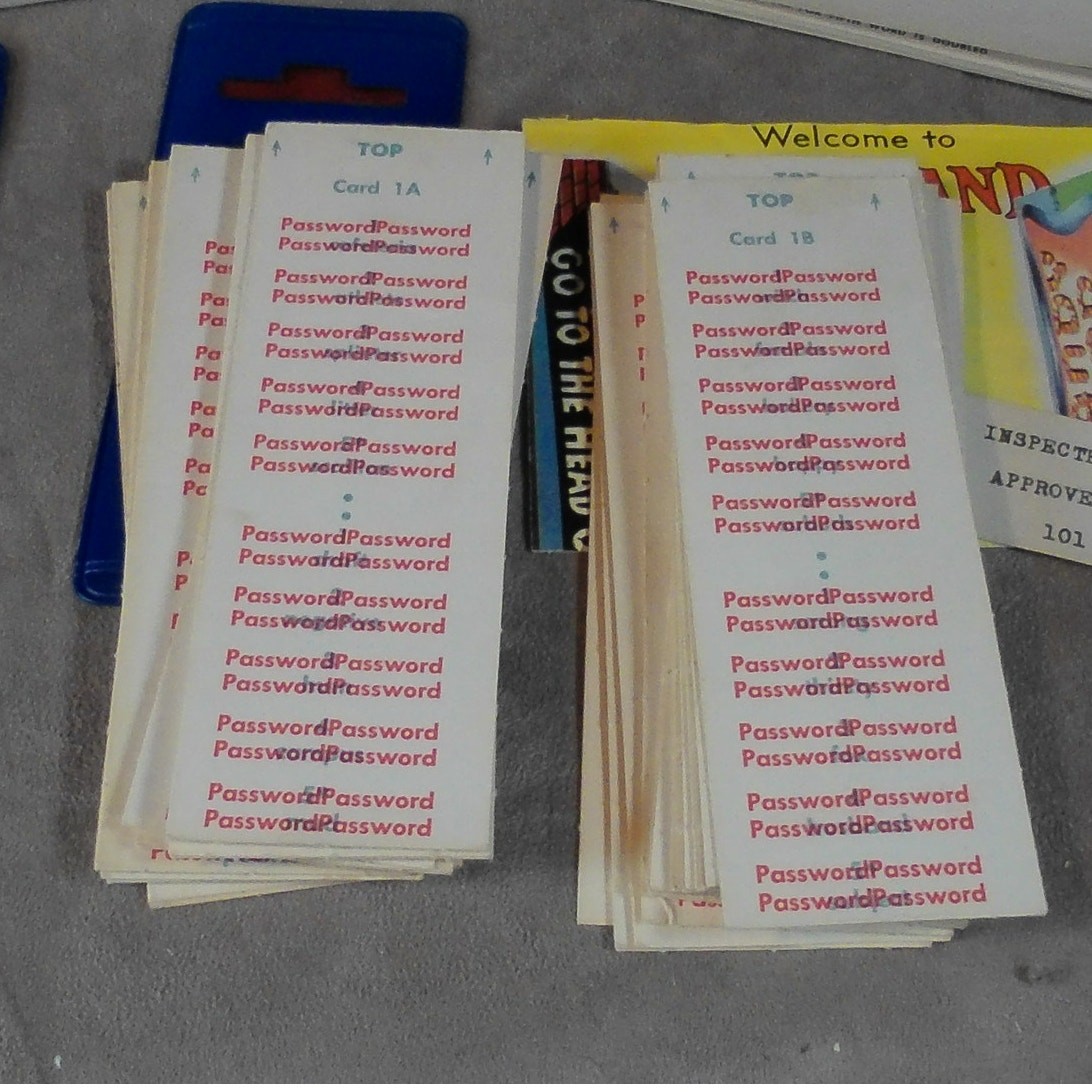 1962 Password Game Volume Two Milton Bradley #4260 w/Extras READ