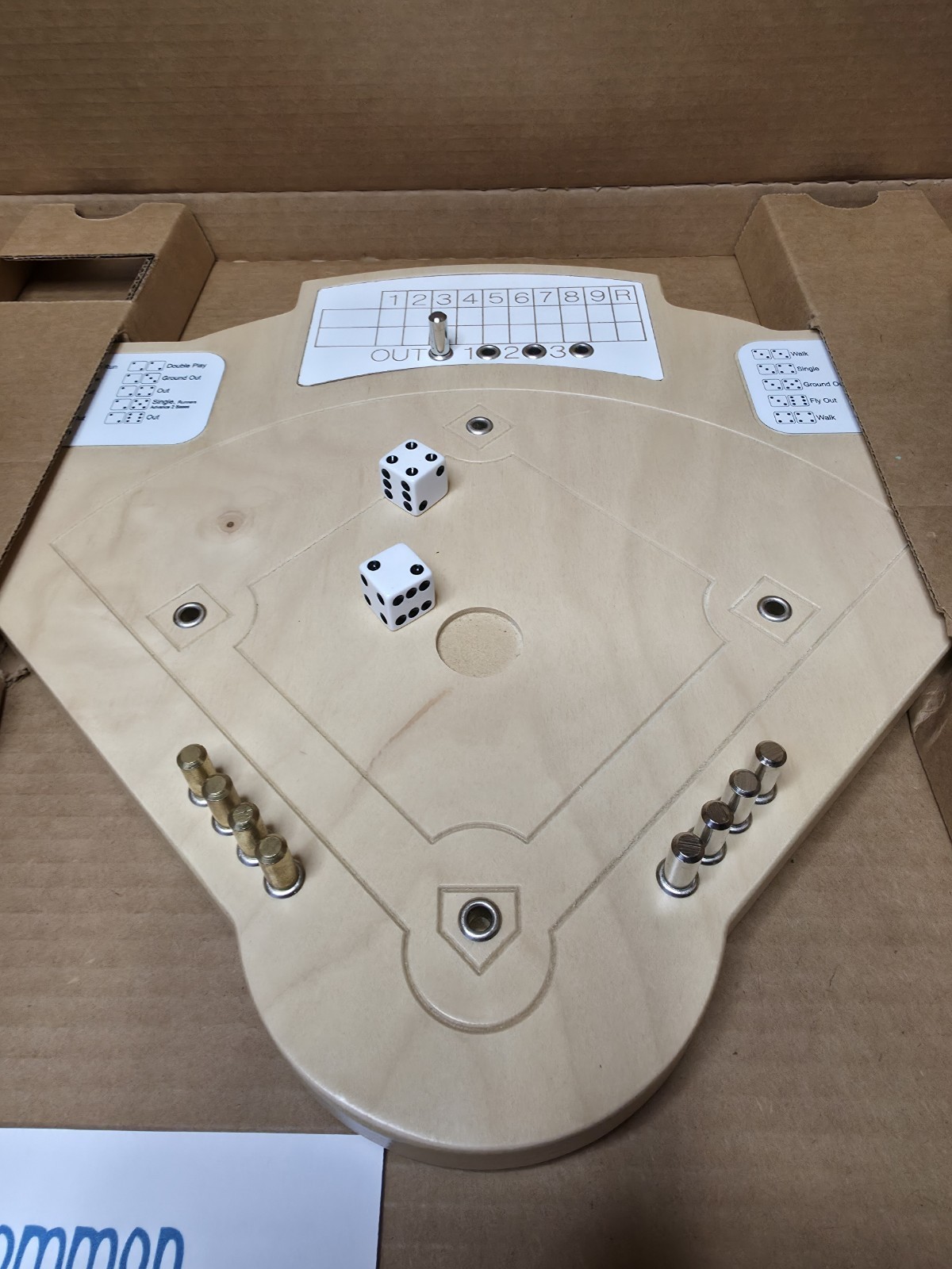 Classic ACROSS THE BOARD Handcrafted Unique Entertainment Baseball Game BrandNew