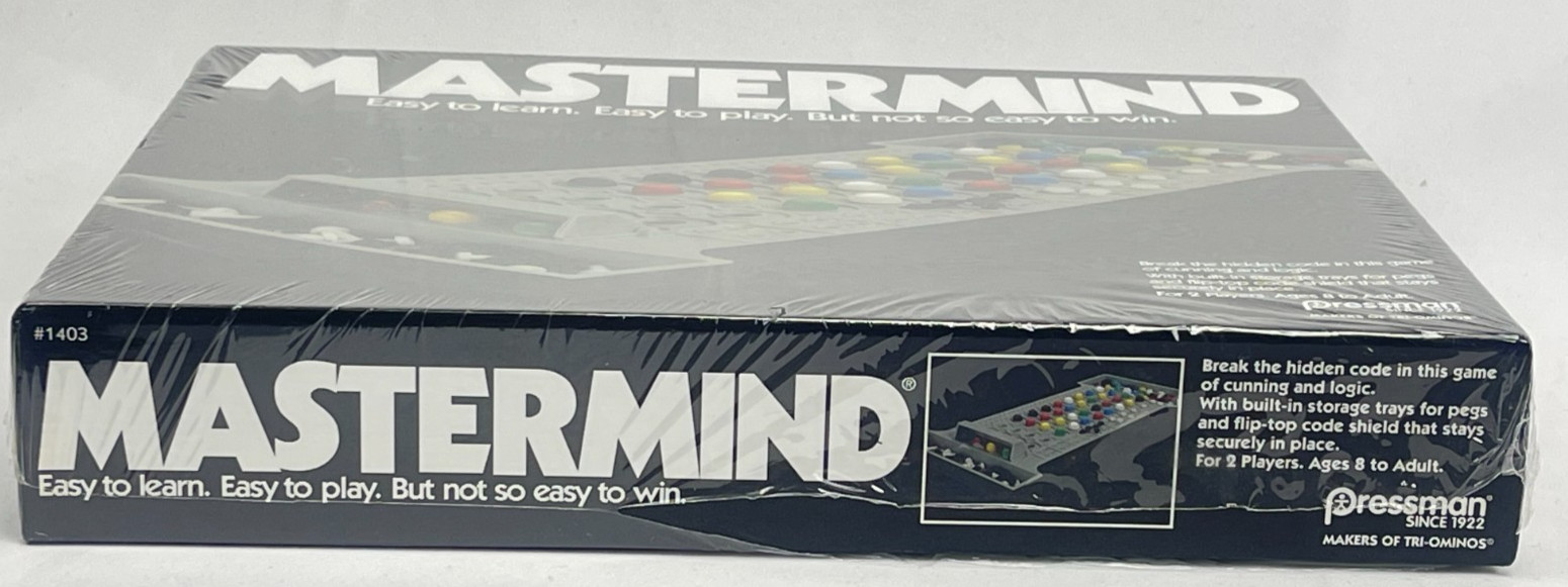 Mastermind Board Game Pressman 1403 New Sealed Strategy Logic Crack The Code