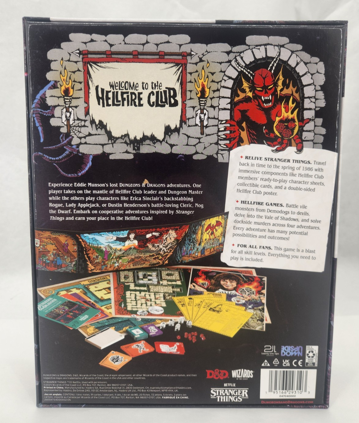 Welcome to the Hellfire Club Adventure Game Stanger Things D&D Dungeons Dragons