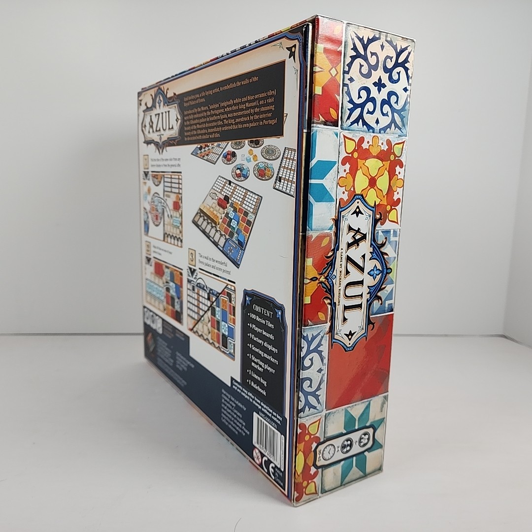 Azul Strategy Board Game 100% Complete Mosaic Tile Placement 2018 Next Move Game