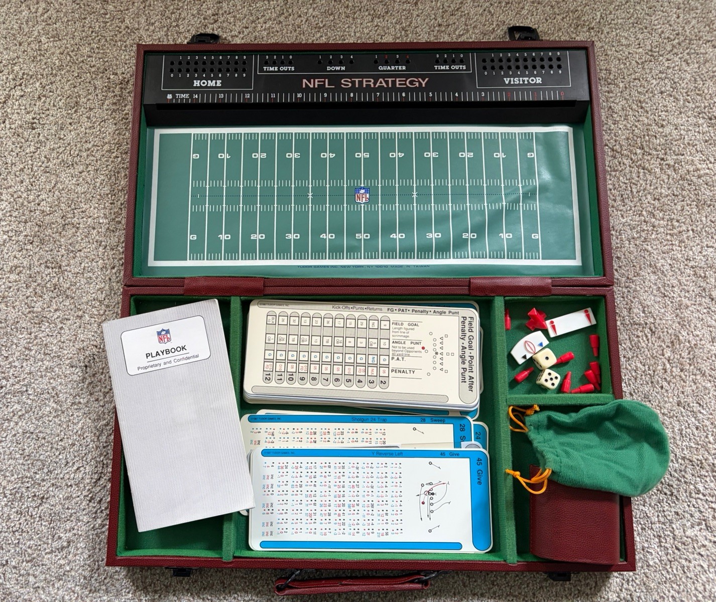 🏈🇺🇸 1987 NFL Tudor Football Strategy Board Game – Complete!