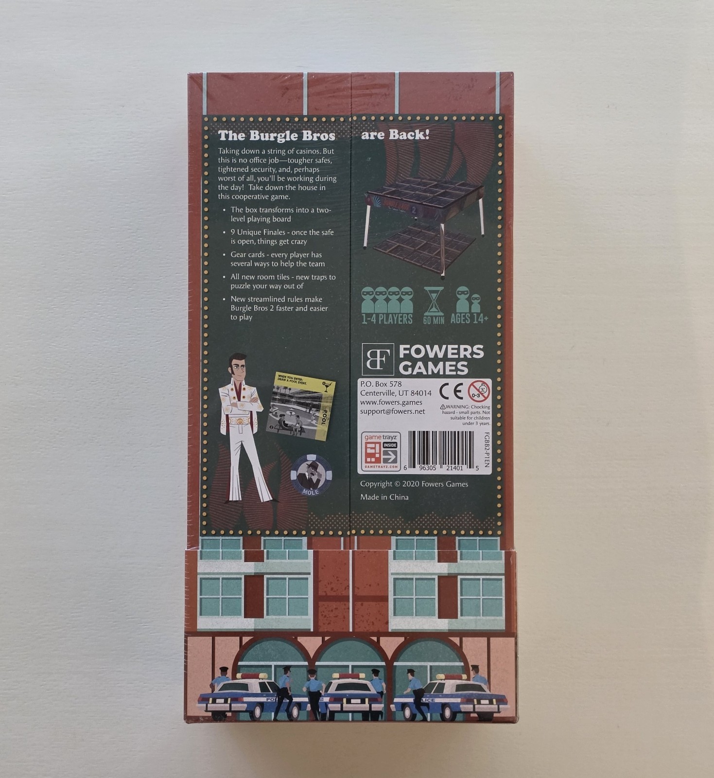 Burgle Bros 2 The Casino Capers Board Game by Tim Flowers + Playmat – New SEALED