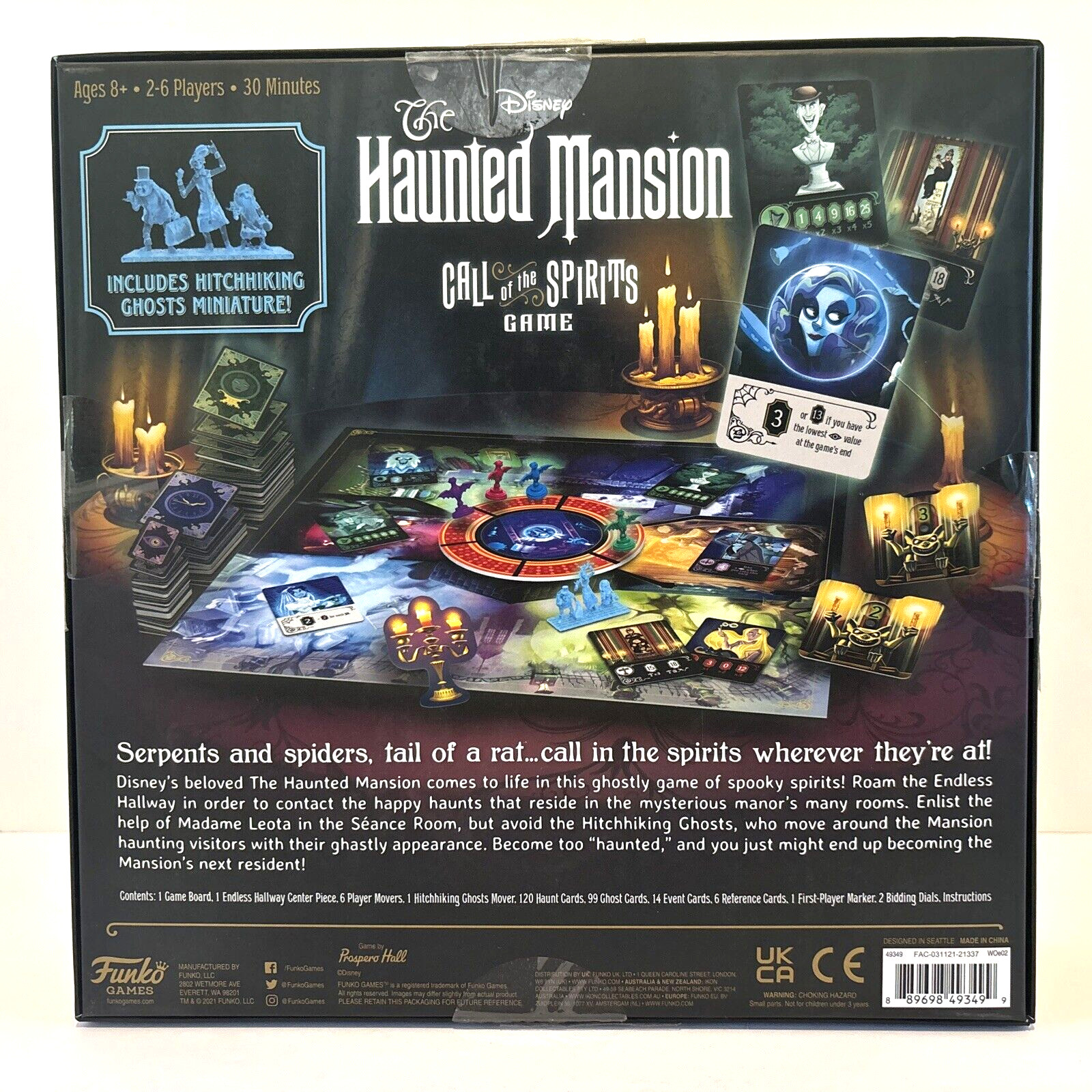Disney The Haunted Mansion Halloween Board Game Call of The Spirits Never Played
