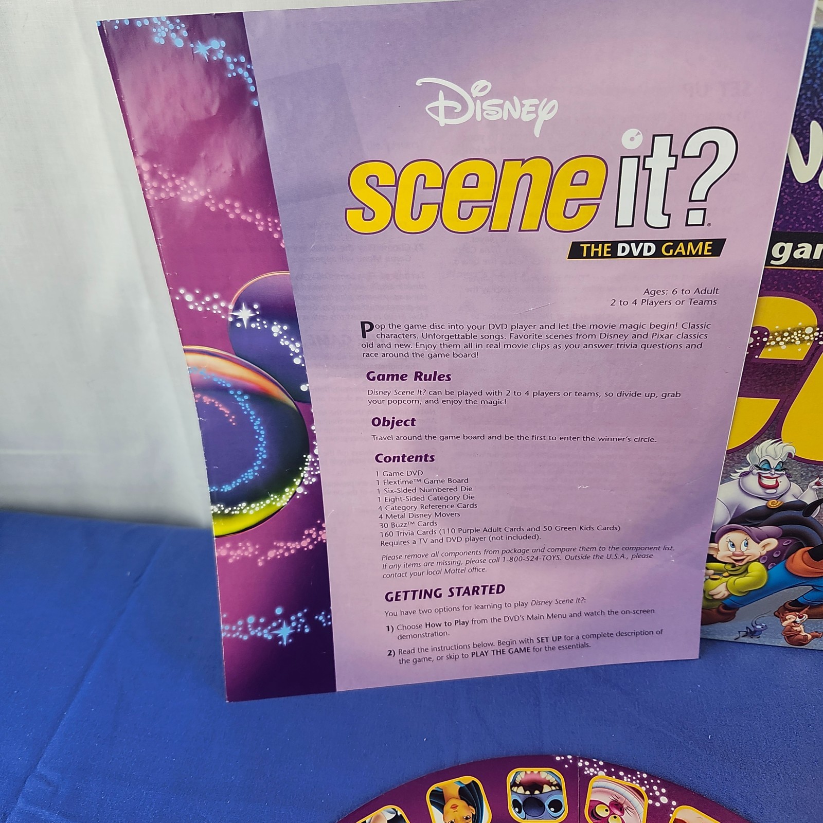 Disney Scene It? Family Trivia Board Game DVD Original 1st Edition VGC