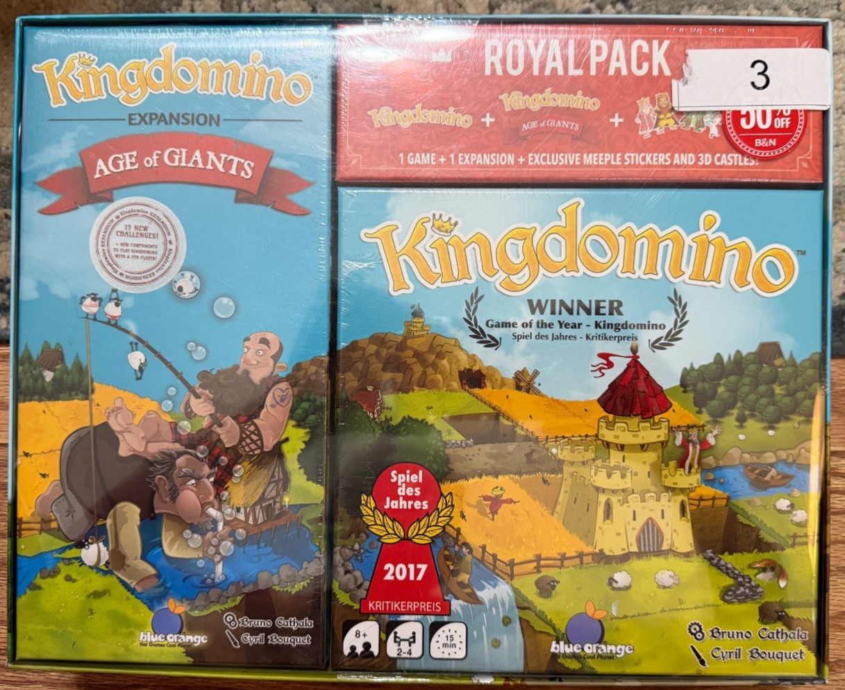 Kingdomino Royal Pack Original Kingdomino & Age Of Giants Expansion Games