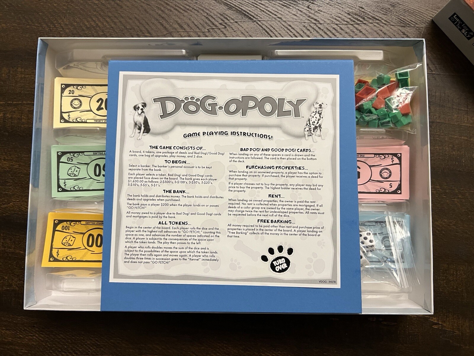 Late for the Sky “Dog-opoly” Monopoly Property Trading Board Game Complete