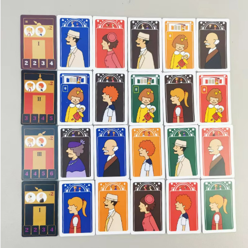 In Front of the Elevators Board Game Family Competitive Card Game 2-4 Players