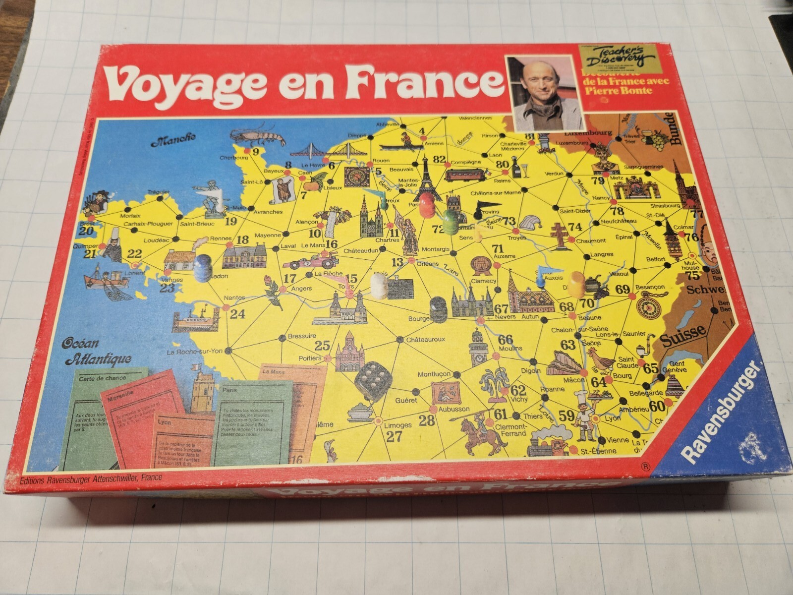 Voyage en France board game USED complete Ravensburger