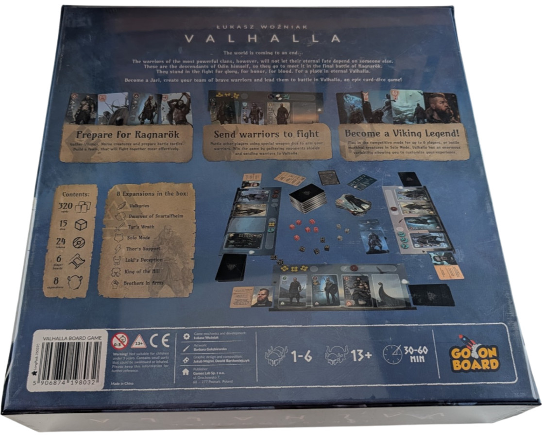 Valhalla Kickstarter Deluxe Board Game Go On Board Sealed Lukasz Wozniak