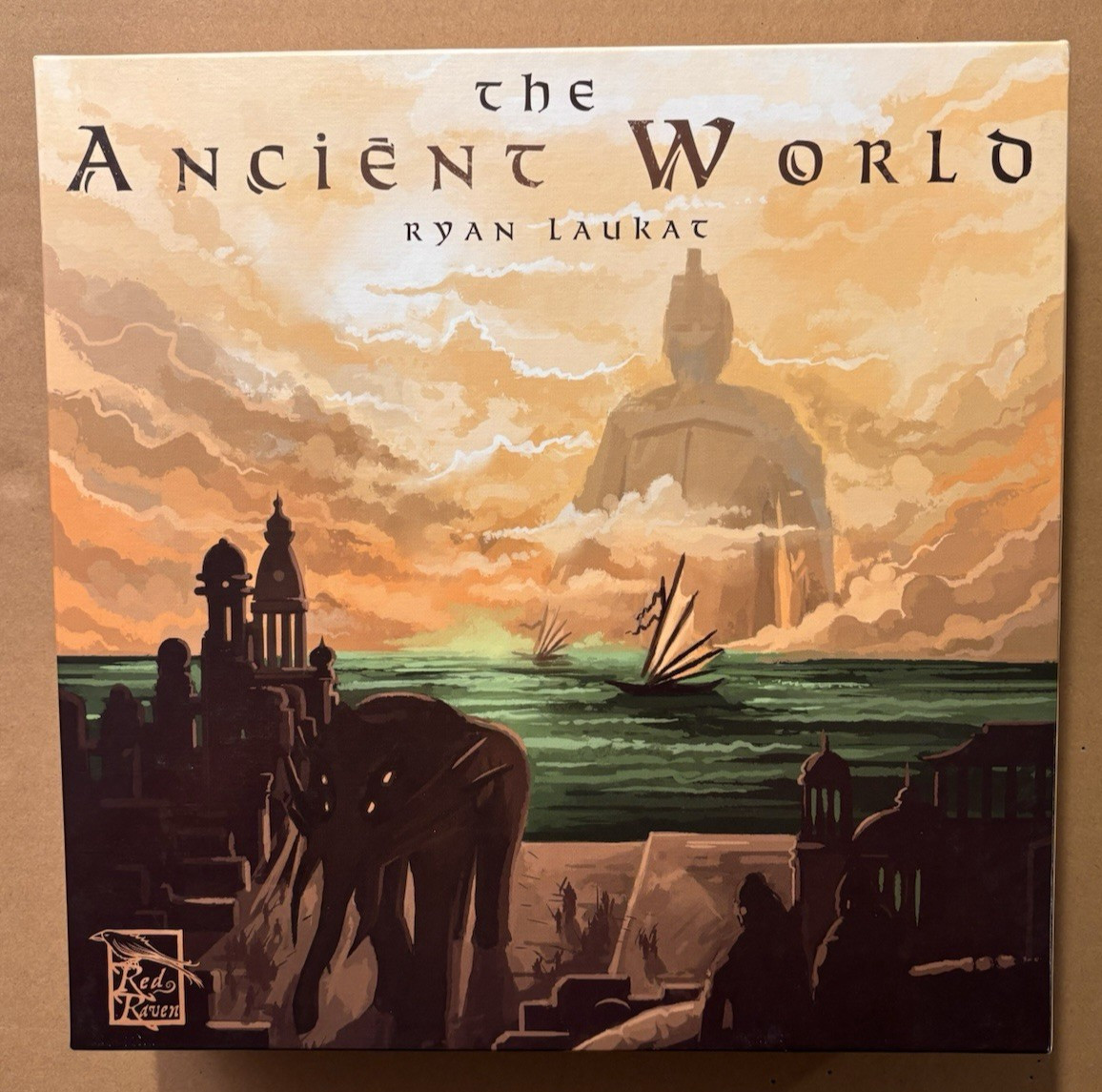 2014 Red Raven Games The Ancient World Board Game – Complete – Made in Germany