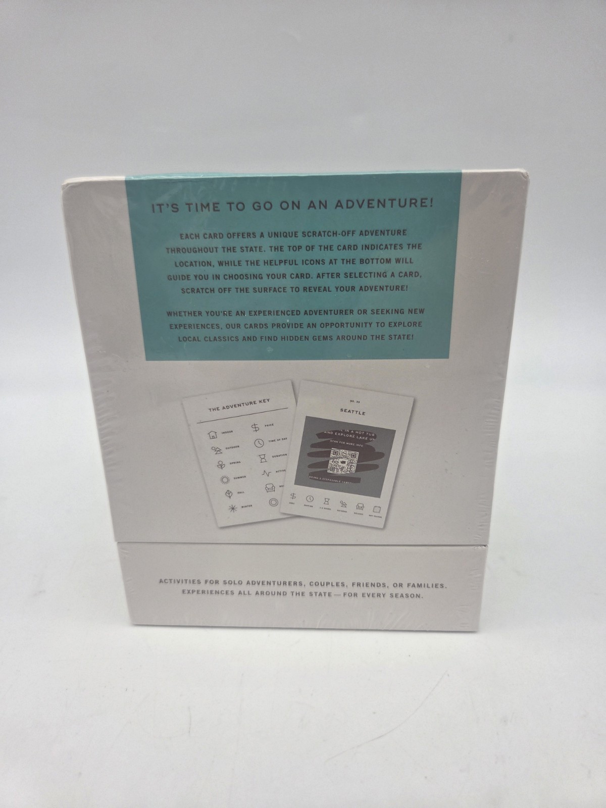 Washington Adventure Bucket List: 50 Scratch-Off Cards NEW SEALED