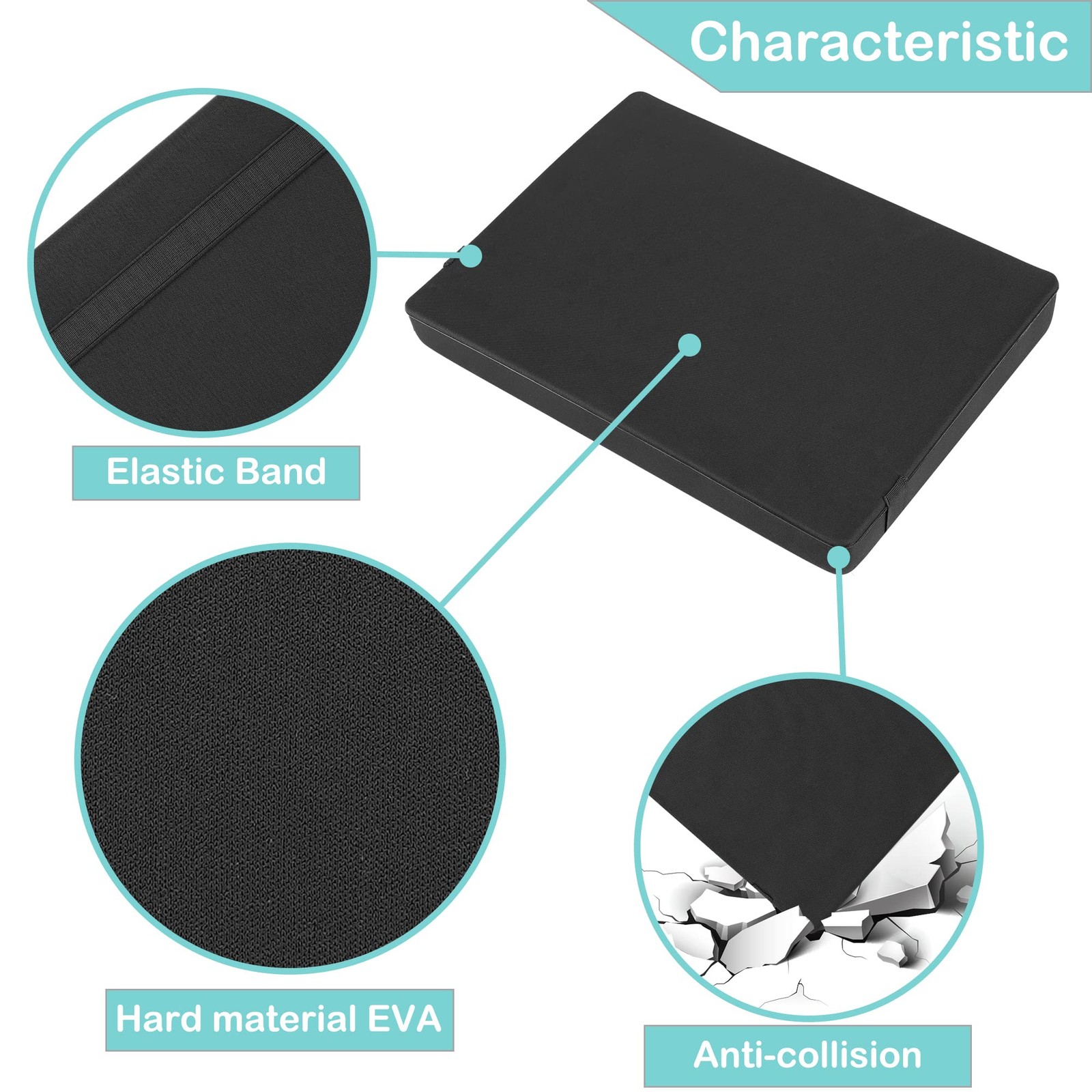 Hard EVA Minature Figure Box – 36 Slot Figurine Carrying Case,Pre-grooved Foa…