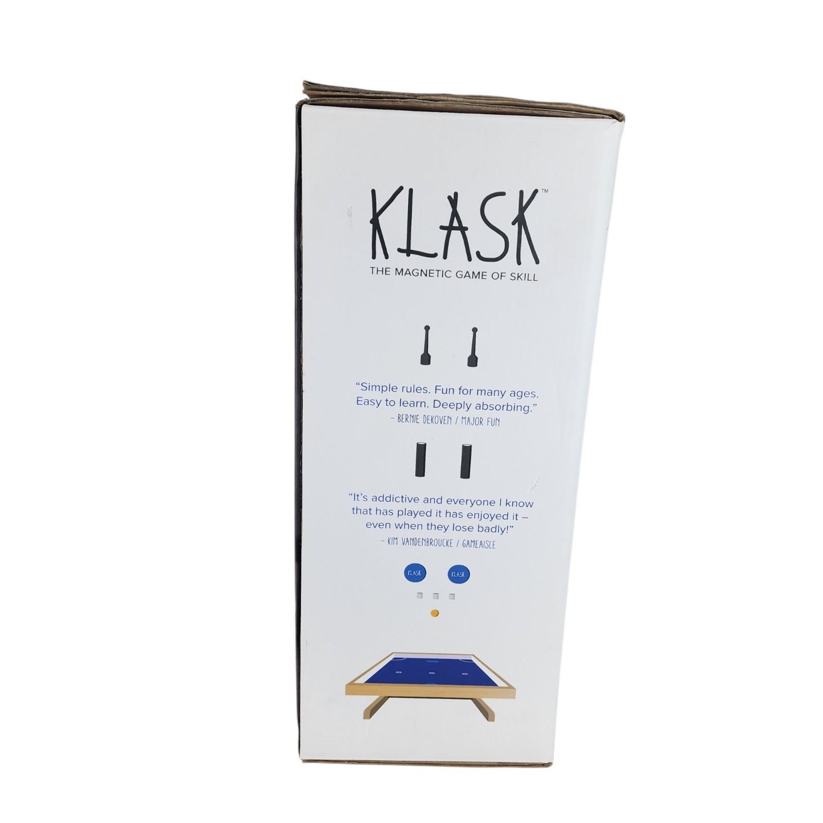 In Box Klask Tabletop Board Game Denmark Magnetic Foosball Hockey Battle Party