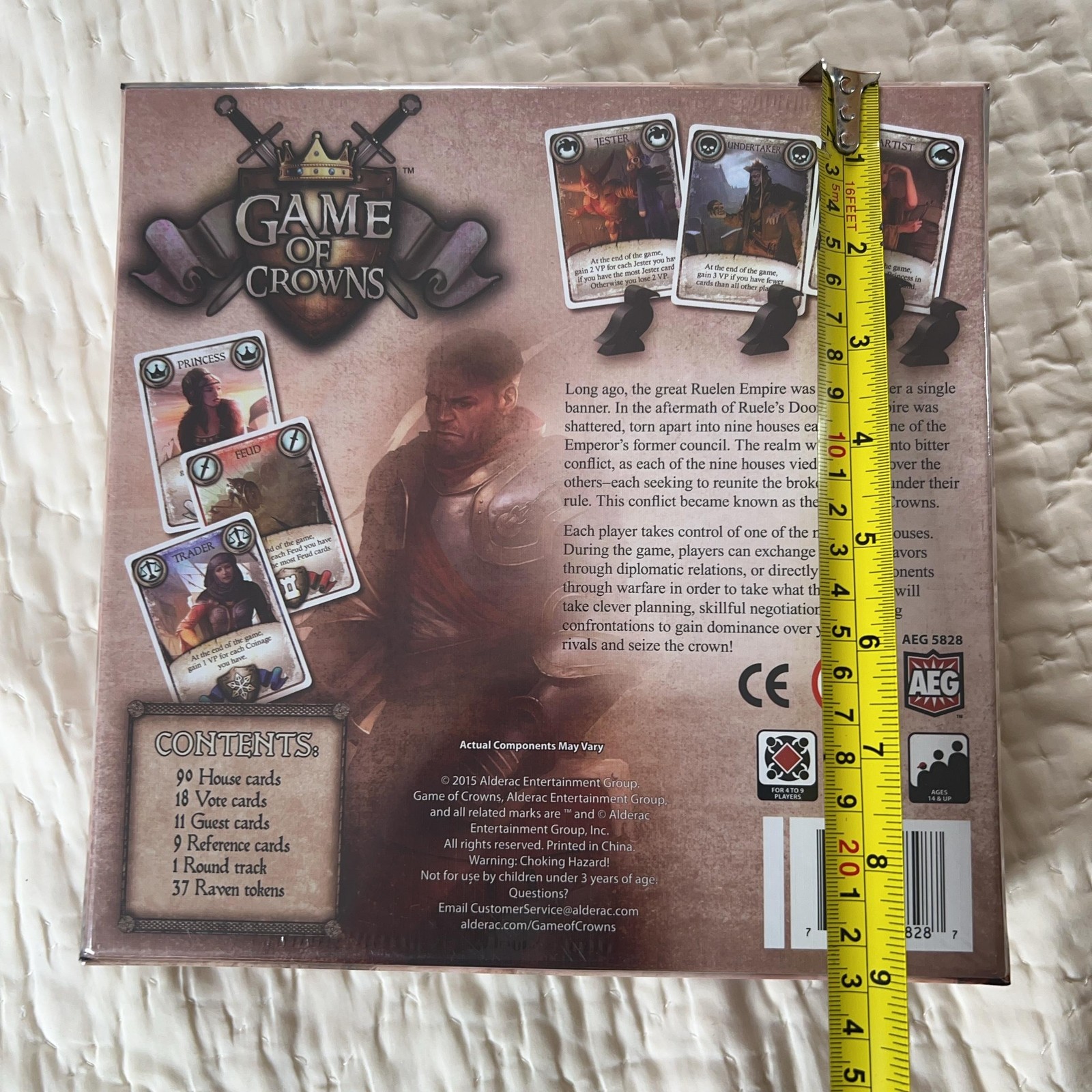 Alderac Entertainment Group Game Of Crowns Strategy Board Game 2015 New Sealed