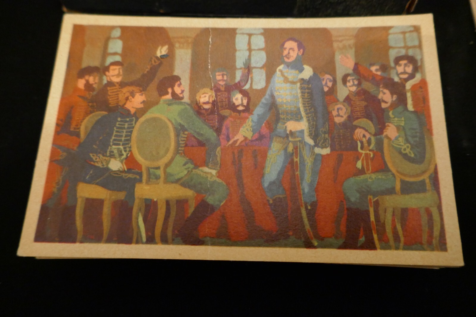 1950’s Rare Vintage Hungarian Budapest Hungary History Memory Game Flashcard Art