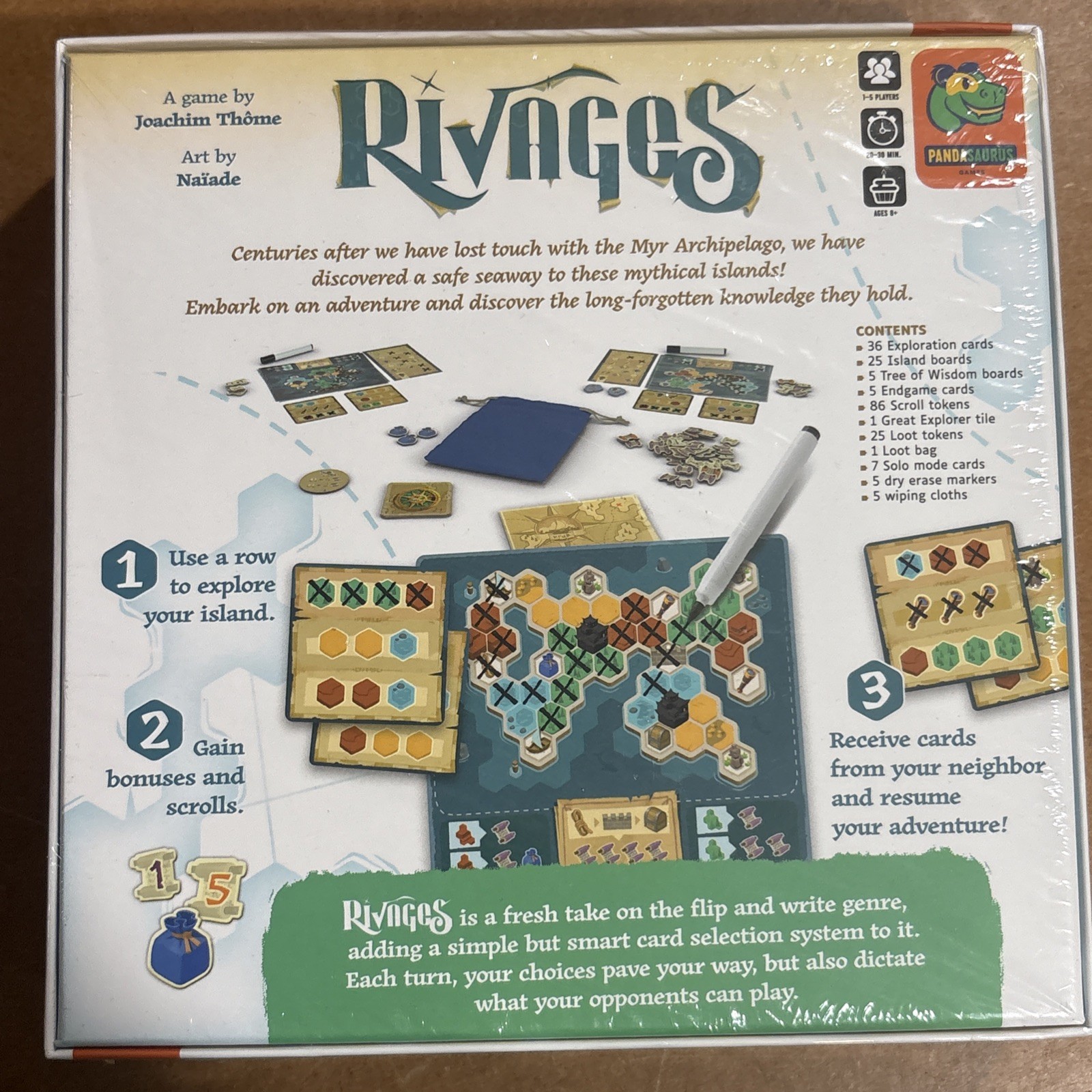 Ravages Pandasaurus Boardgame New 1 To 5 Players Free Shipping 30 Min